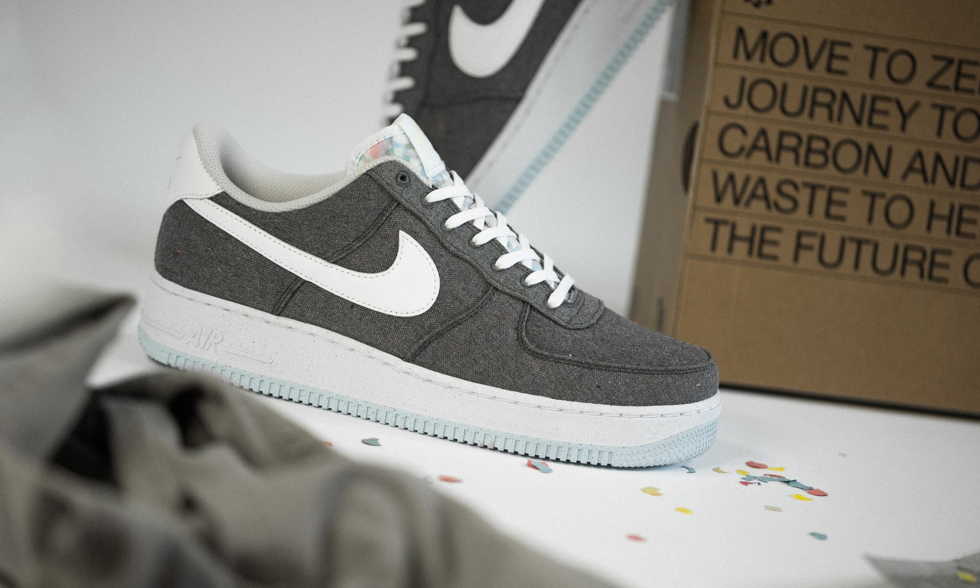 Nike Air Force 1 Recycled Canvas Pack Grey CN0866 002 Grailify